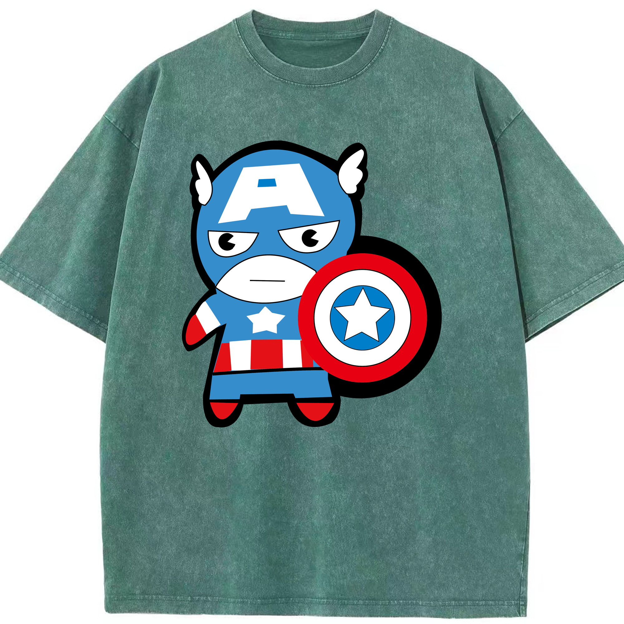 （画像用） アベンジャーズ The Avengers 綿100% ヴィンテージ風 半袖Tシャツ（フロントプリント）